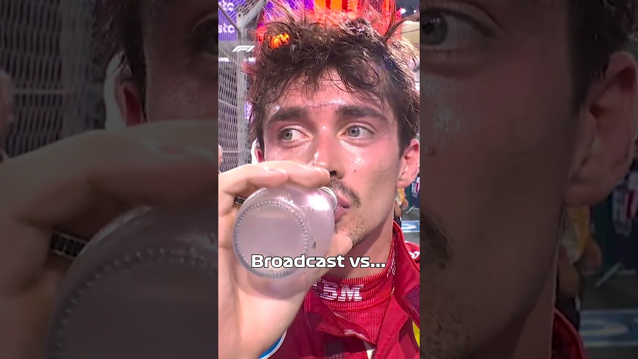 Broadcast vs Reality: Charle Leclerc at Saudi GP 👀