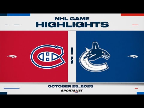 NHL Highlights | Canadiens vs. Canucks - October 25, 2025