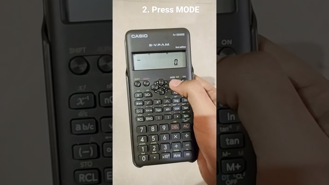 How to reset the scientific calculator #scintific #calculator