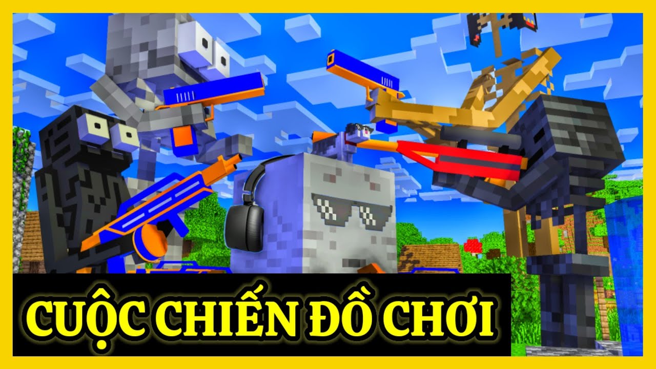 Lớp Quái Vật: Cuộc Chiến Nerf War | Minecraft Animation