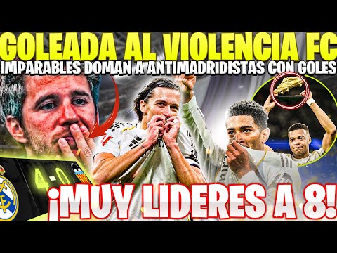 PLETORICO REAL MADRID ARROLLA AL VALENCIA Y ASUSTA A LOS ANTIS 🤯 DOBLETES Y GOLAZOS PARA SER LIDERES