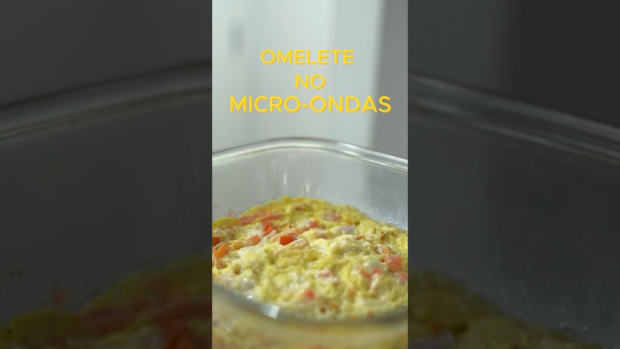Omelete no micro-ondas #omelete #microondas
