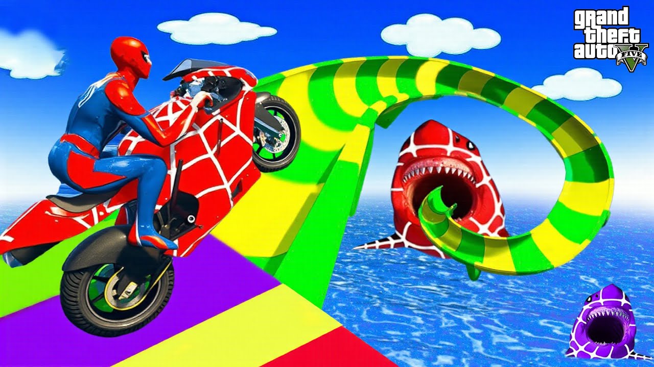 Spider-Man's Wildest Water Slide Challenge🦺