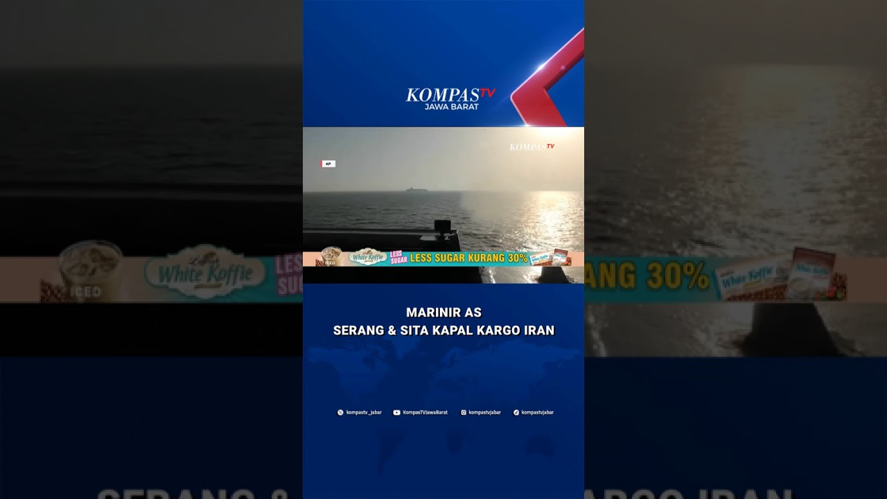 AS Rilis Rekaman Aksi Penyitaan Kapal Kargo Iran di Teluk Oman #shorts