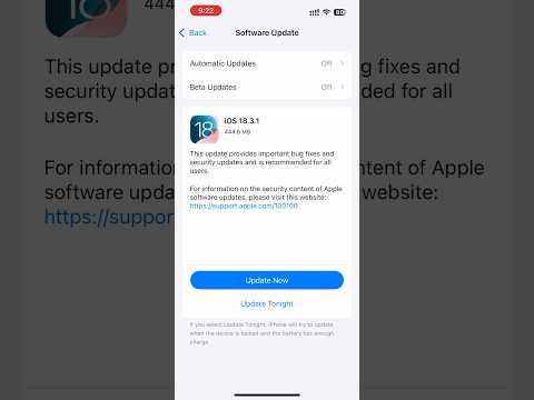 iOS 18.3.1 stable Version Update Release Today 11.02.25 | apple iphone software update kaise kare