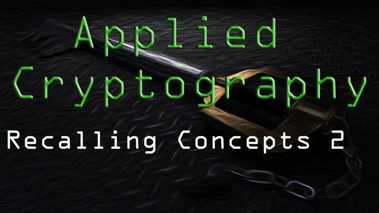 Applied Cryptography: Key Concepts Recap π