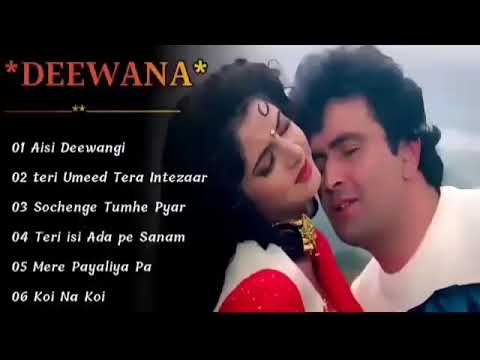 🌹Deewana Movie All Songs Audio Jukebox gallery Rishi Kapoor & Divya Bharti,Shahrukh Khan🌹