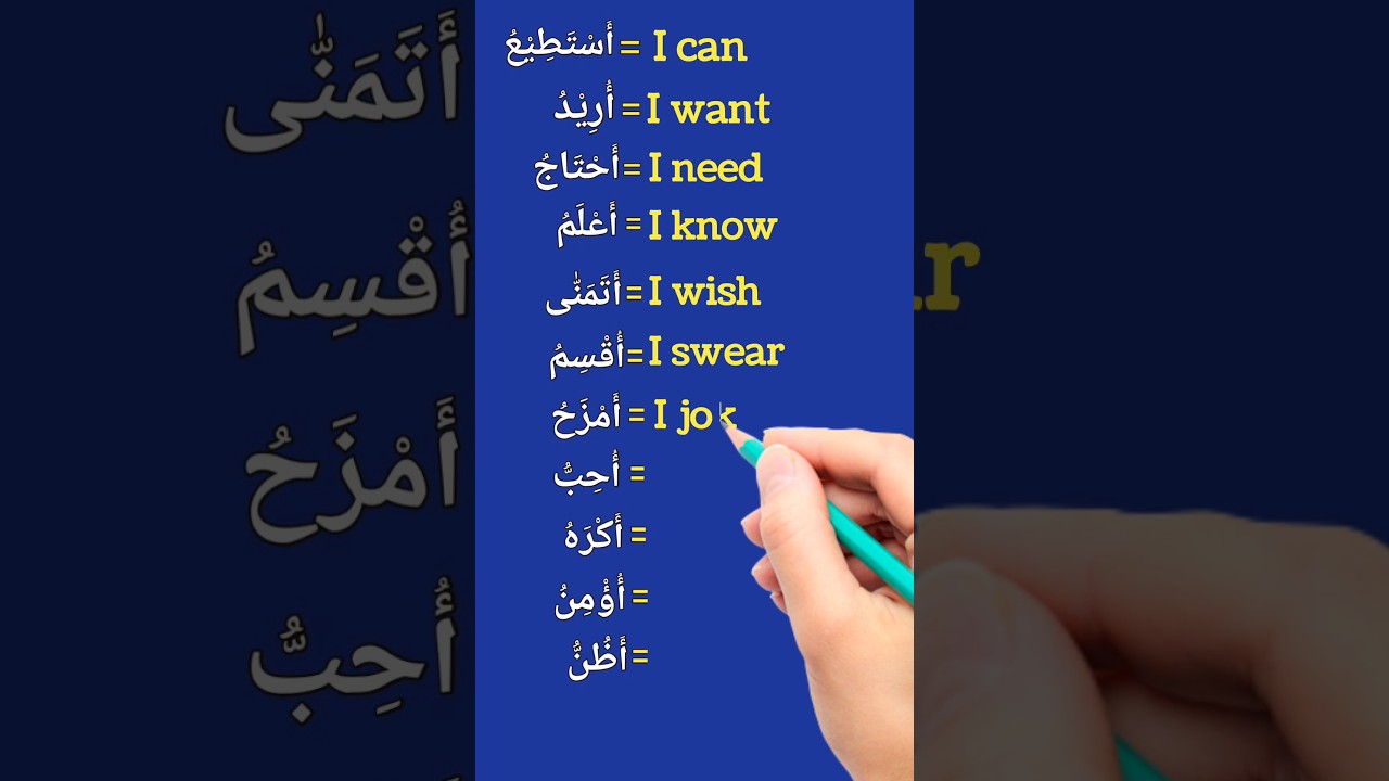 Learn Spoken Arabic & English Easily