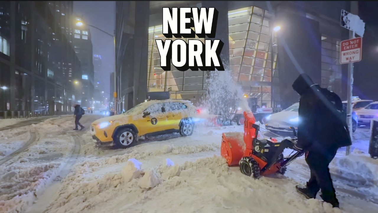 Heavy Snow in New York City: The Most Iconic Snowfalls | 4K Compilation