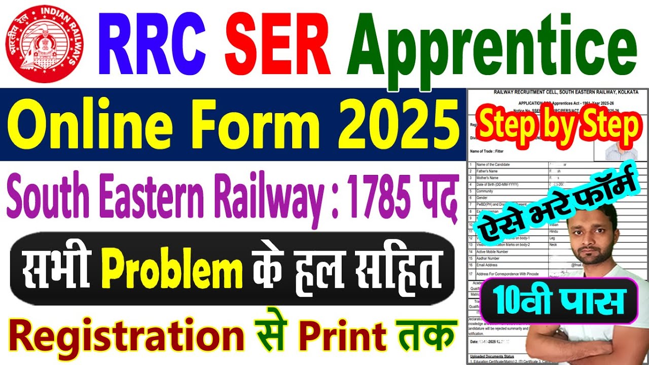 RRC SER Apprentice 2025 Online Form & Details 🚆