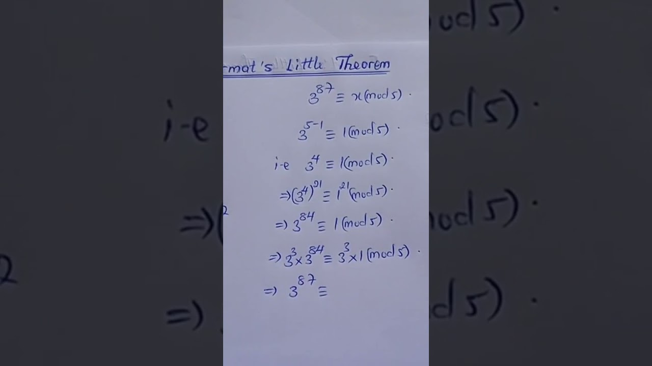 Unlocking Fermat's Little Theorem: A Simple Application Guide ๐