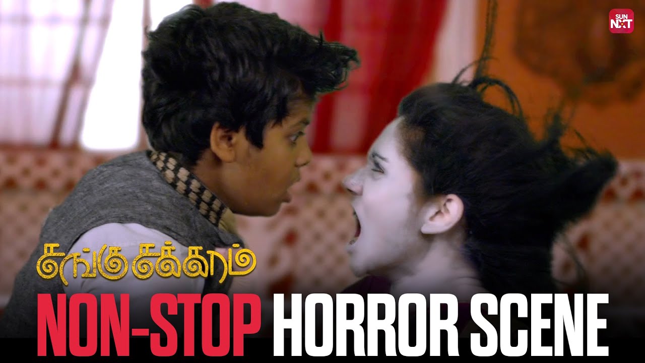 Hilarious Horror Moment from Sangu Chakkaram 🎬 | Non-Stop Movie Scene with Dhilip & Geetha