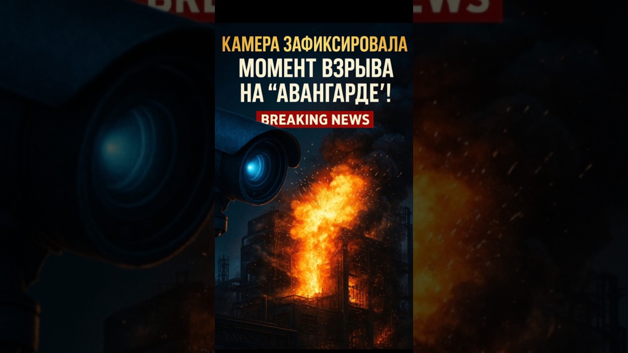 Взрыв на заводе «Авангард» зафиксирован камерой 💥