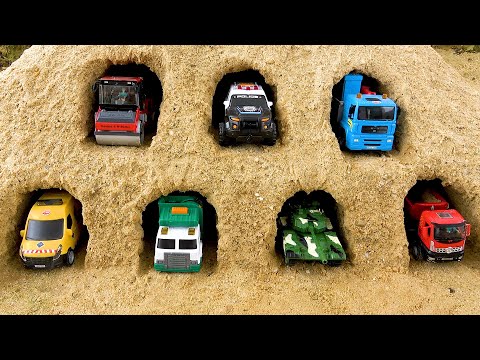 Mainan Mobil Truk Derek, Pemadam Kebakaran, Traktor, Mobil Balap, Mobil Polisi - BIBO dan Mainan