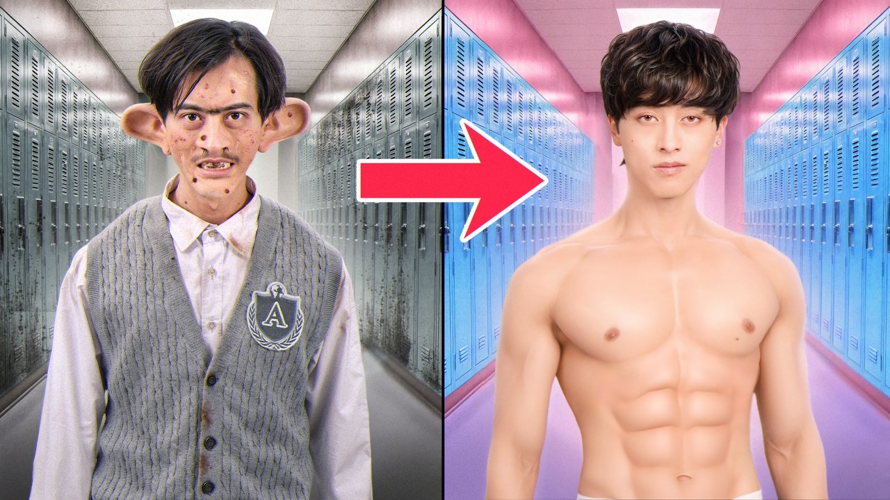 Transformation Magic: Watch an Ugly Boy Turn Handsome Overnight! ✨