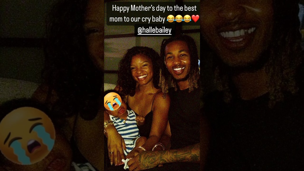 DDG celebrates Halle’s first Mother’s Day! 🥹❤️ #hallebailey #ddg #halo #shorts
