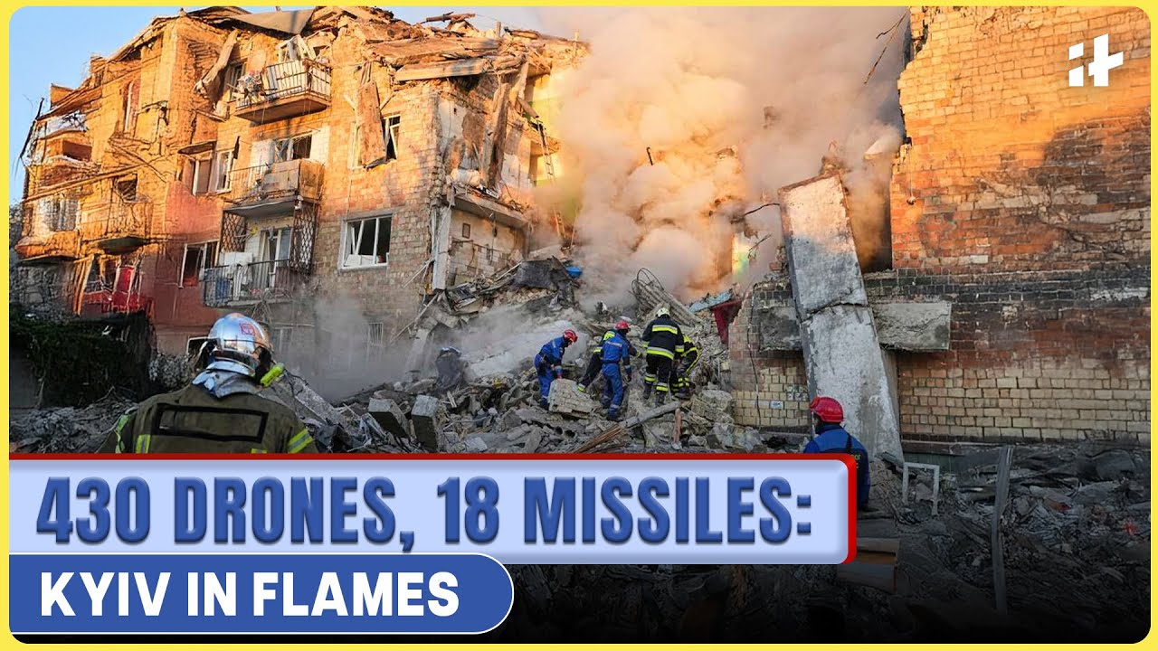 Russia Fires 430 Drones in Kyiv Attack 🚁