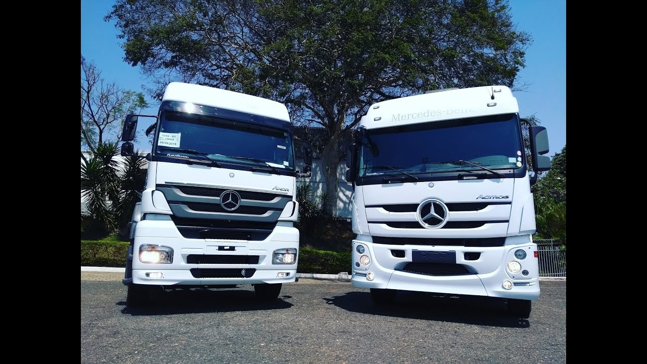 Diferenças entre ACTROS 2546 6x2 e AXOR 2544 6x2