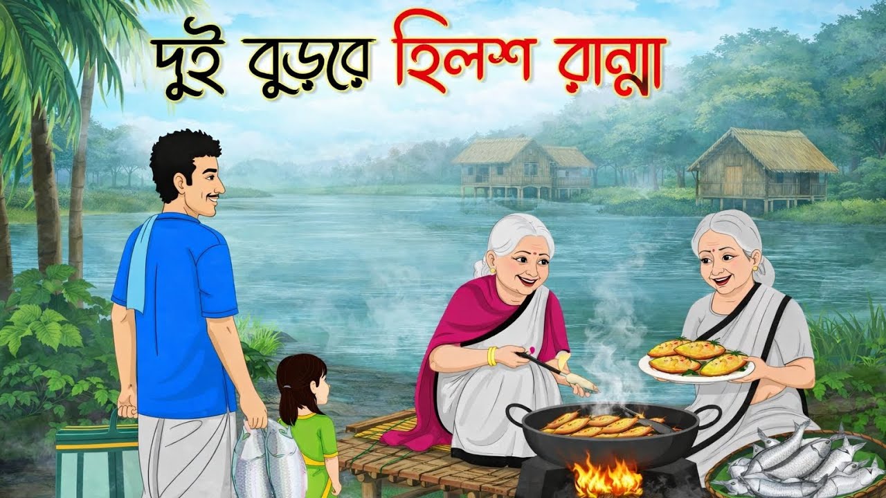 দুই বুড়ির ইলিশ রান্না 🐟 | বাংলা রূপকথা