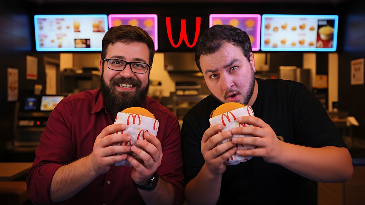 تجربة سندويشات ماكدونالدز الأحمر 🍔