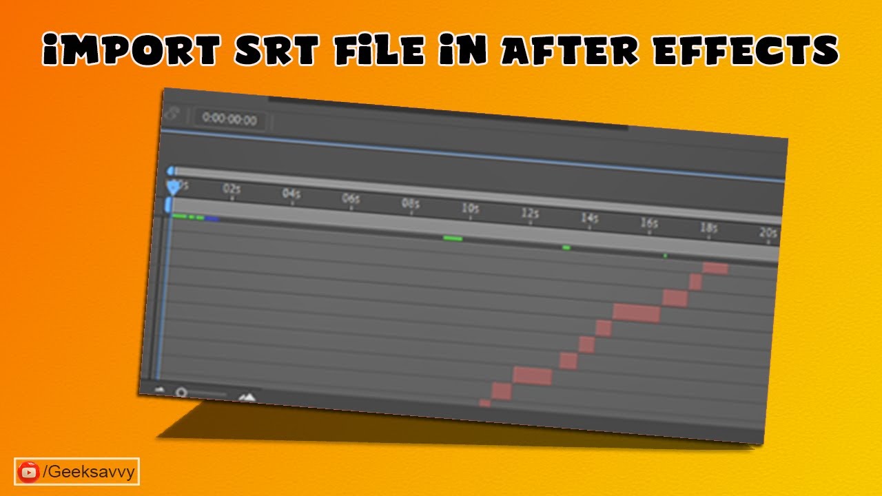 Import SRT Files & Create Auto Captions in After Effects