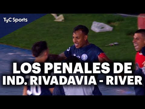 Los PENALES COMPLETOS de IND. RIVADAVIA 0 (4) - (3) 0 RIVER por la SEMIFINAL de la COPA ARGENTINA ⚽️