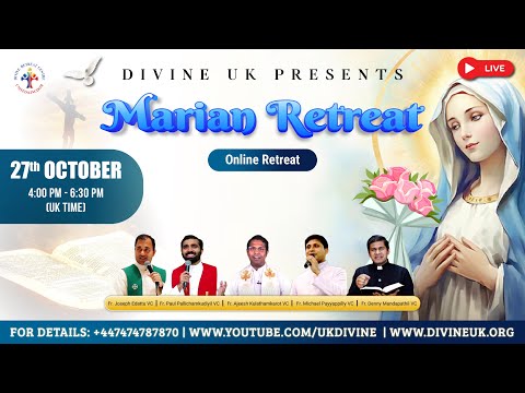 (LIVE) Marian Retreat (27 October 2025) Divine UK