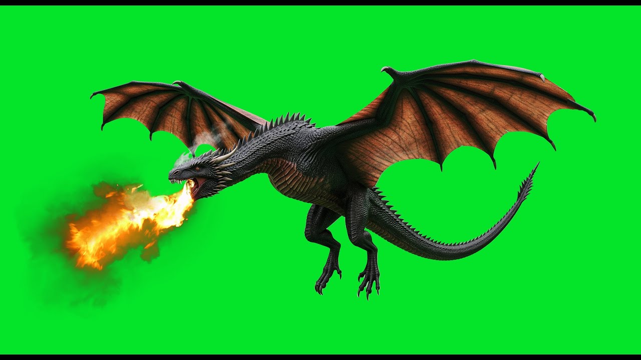 Game of Thrones-Style 8K Dragon Green Screen 🐉