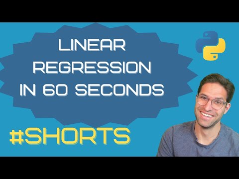 Linear Regression with Python in 60 Seconds #shorts