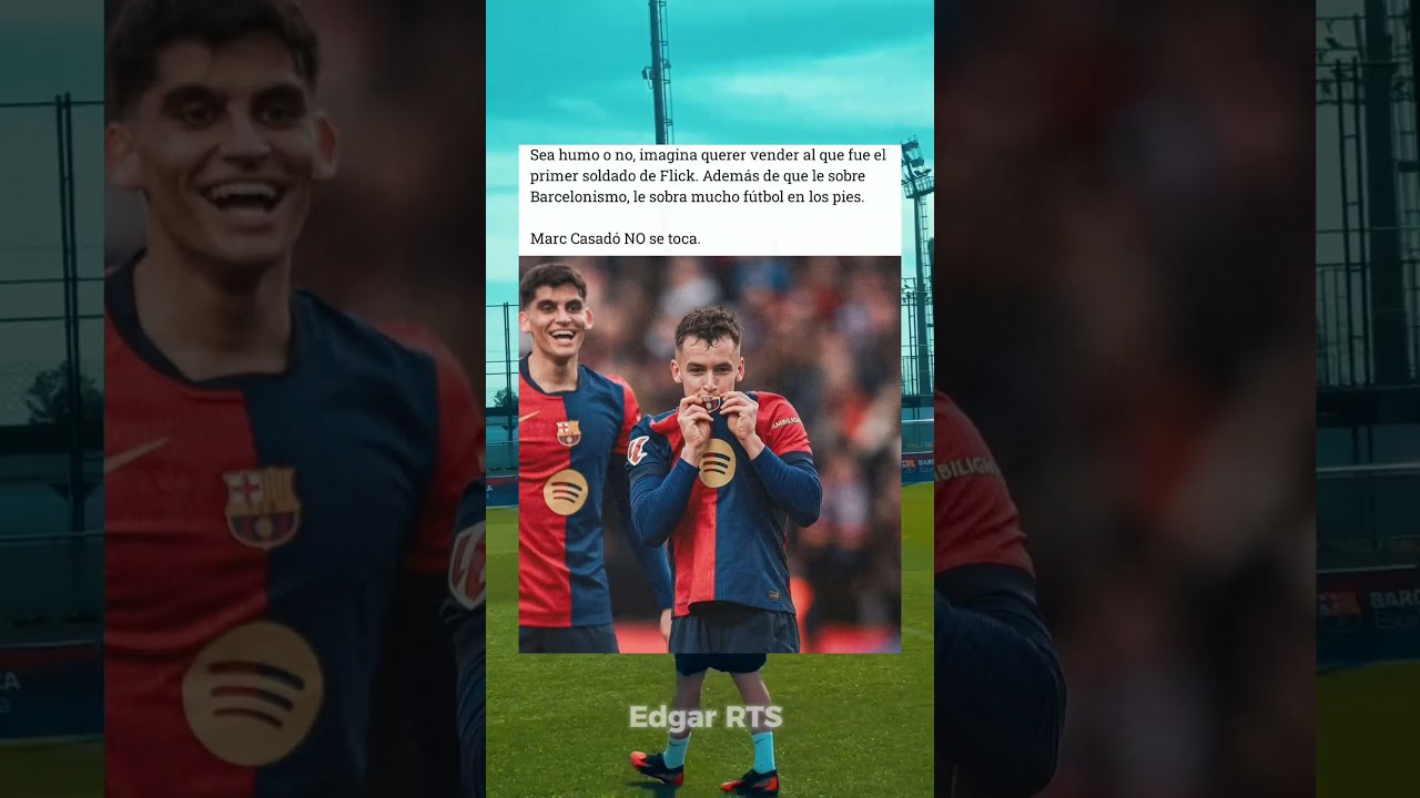 ¡Marc Casadó es intocable! 💙❤️