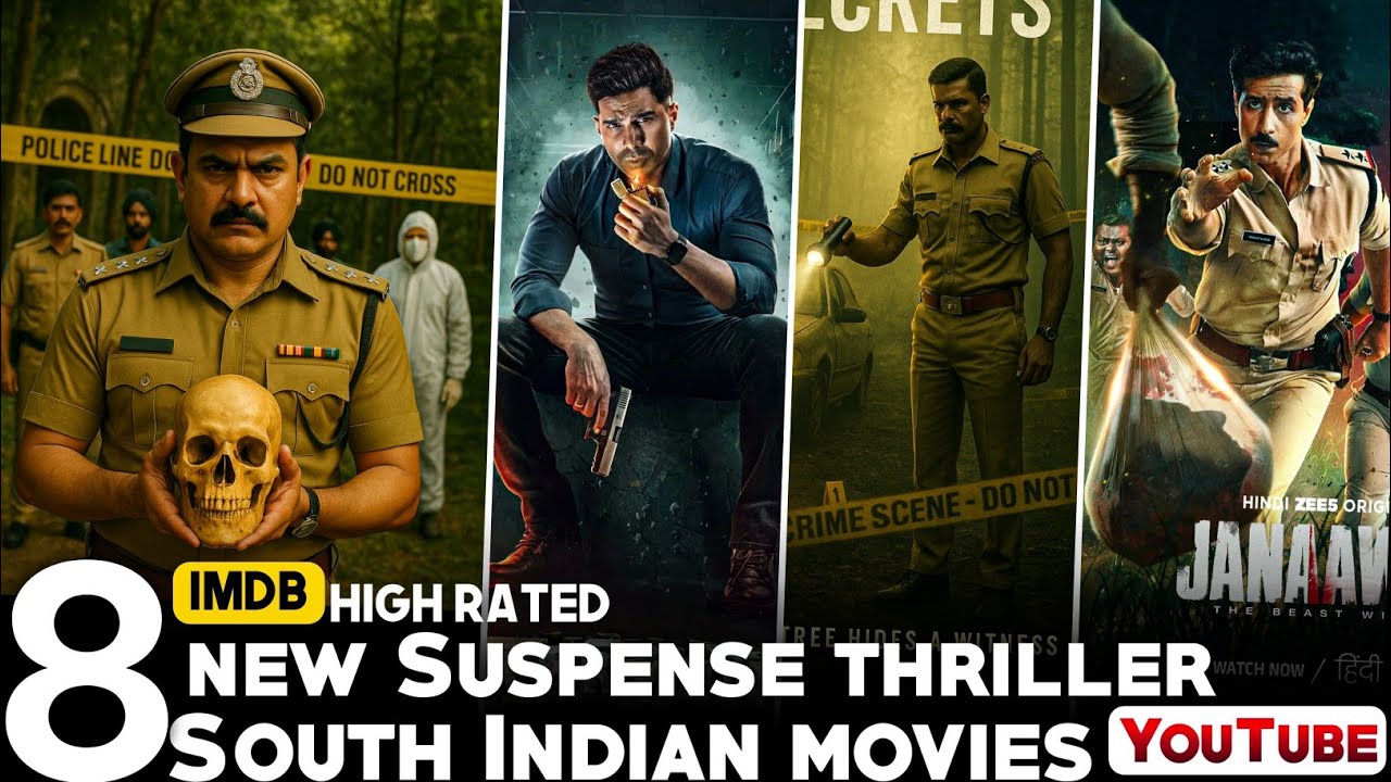 Top 8 South Indian Suspense Thriller Movies Dubbed in Hindi