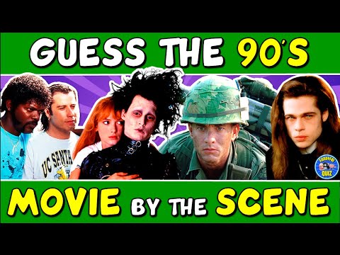 Guess the "90s MOVIES BY THE SCENE" QUIZ! 🎬 | CHALLENGE/ TRIVIA