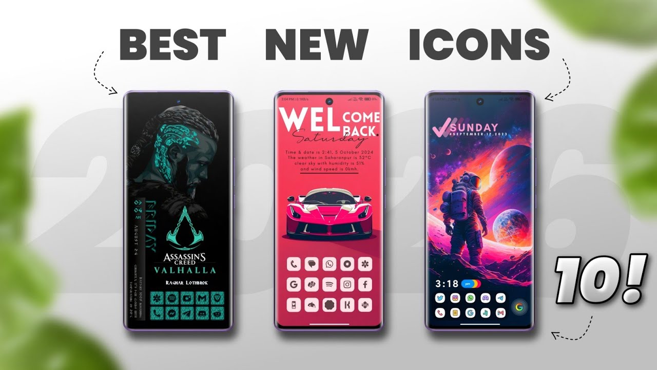 10 Top 10 New Icon Packs for Customization in 2026 🎨