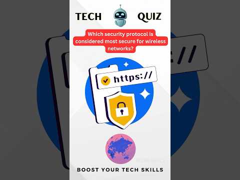 Which Protocol Secures Wi-Fi Best? | WPA3 Explained #TechQuiz #Cybersecurity #WiFiSecurity #TechTips
