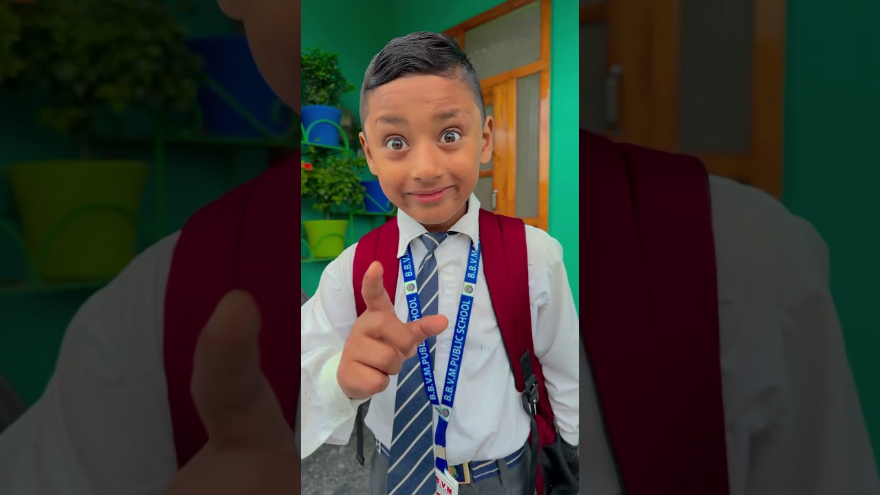 A Cute Baby's Reluctance to Go to School ❤️😜