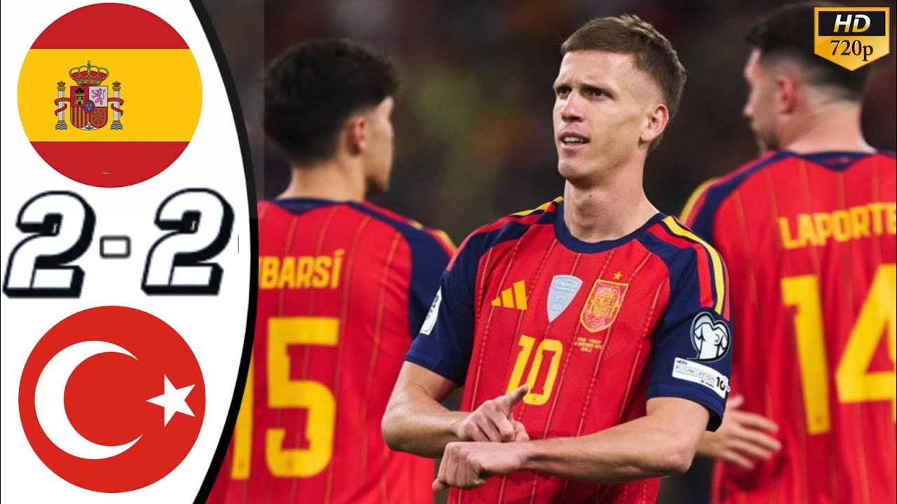 Spain vs Turkey 2-2 Highlights & Goals ⚽