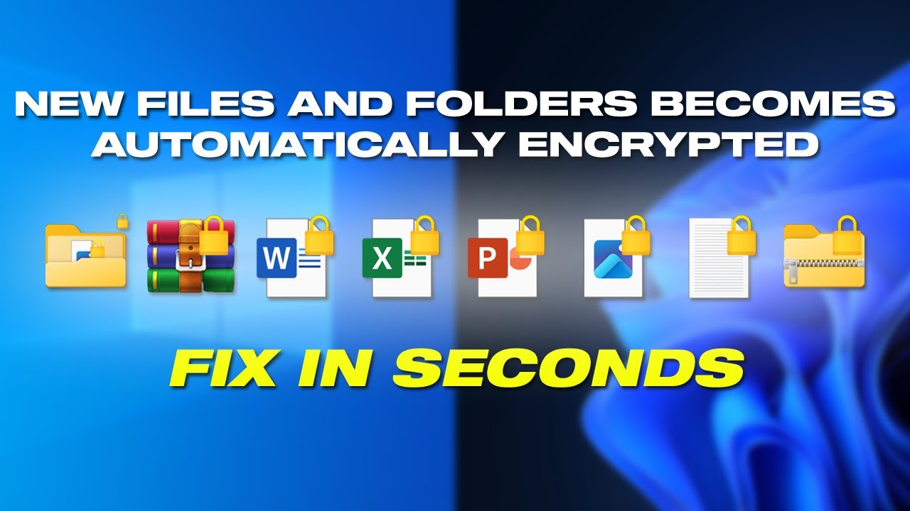 Disable Automatic File Encryption in Windows 11/10 🔒