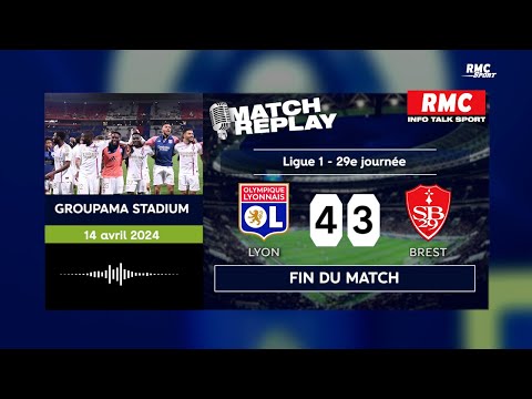 OL 4-3 Brest : Le goal replay avec les commentaires RMC