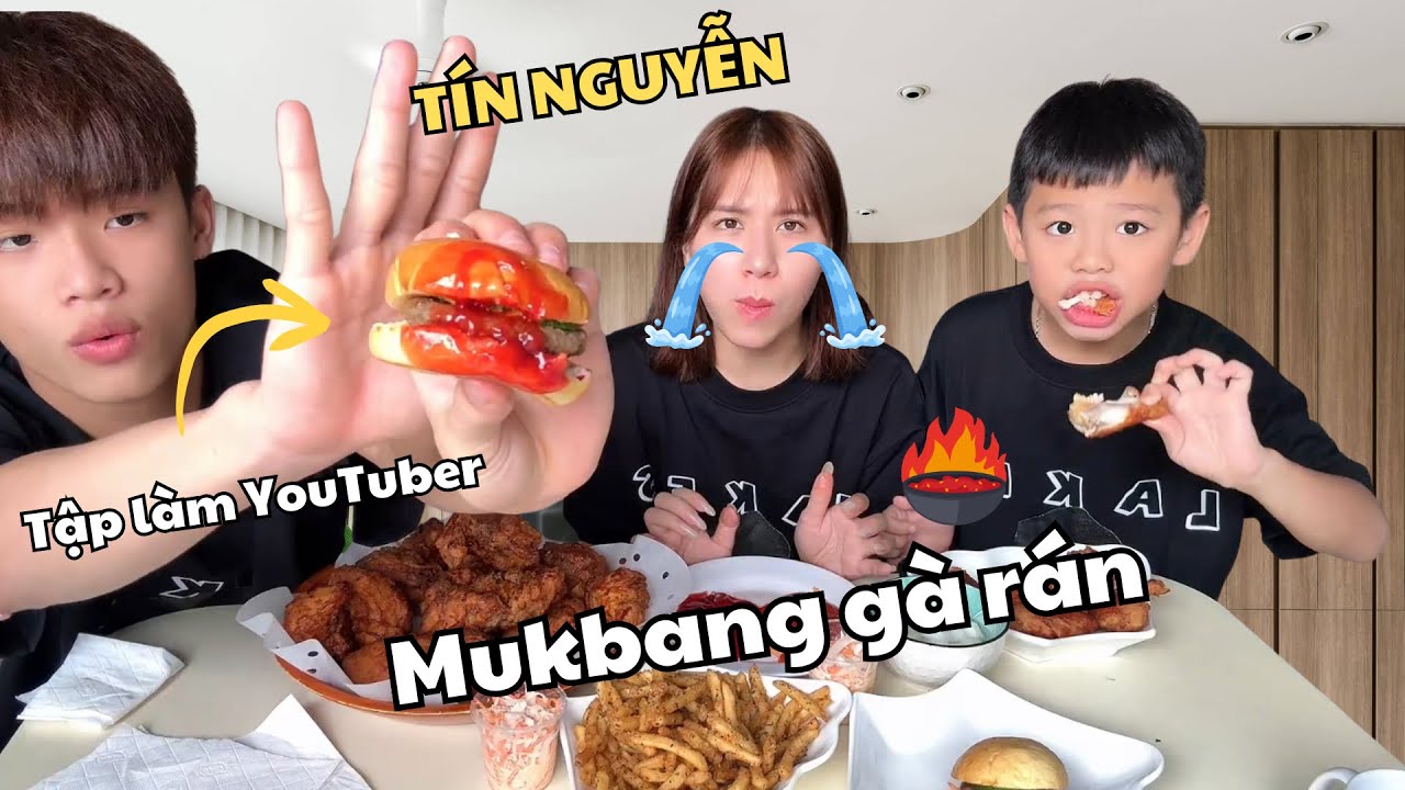 Tín Nguyễn Mukbang Gà Rán với 2 YouTuber Tập Sự 🍗