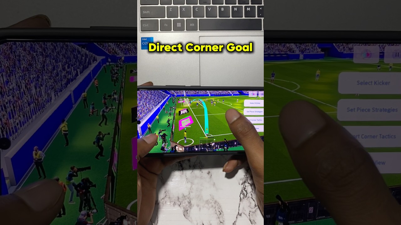 Score from corner 🔥#efootball #efootball2025 #efootballmobile #pes