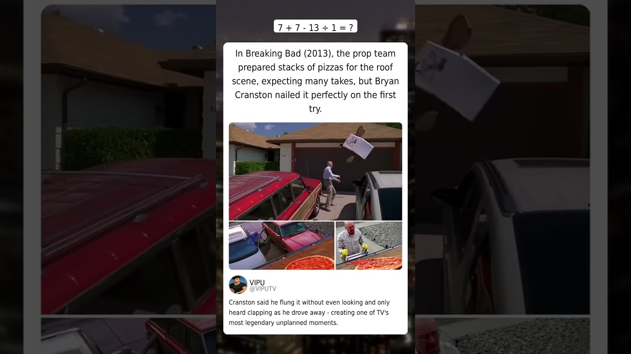 Breaking Bad: Bryan Cranston's Impressive Pizza Toss on the Roof