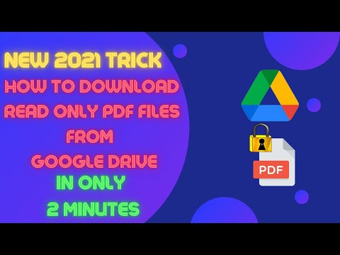 How To Download Read Only PDF files From Google Drive | Download Locked Files From Google Drive 2021