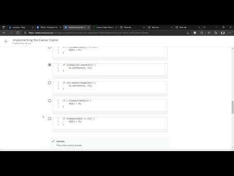 Implementing the Caesar Cipher   Coursera