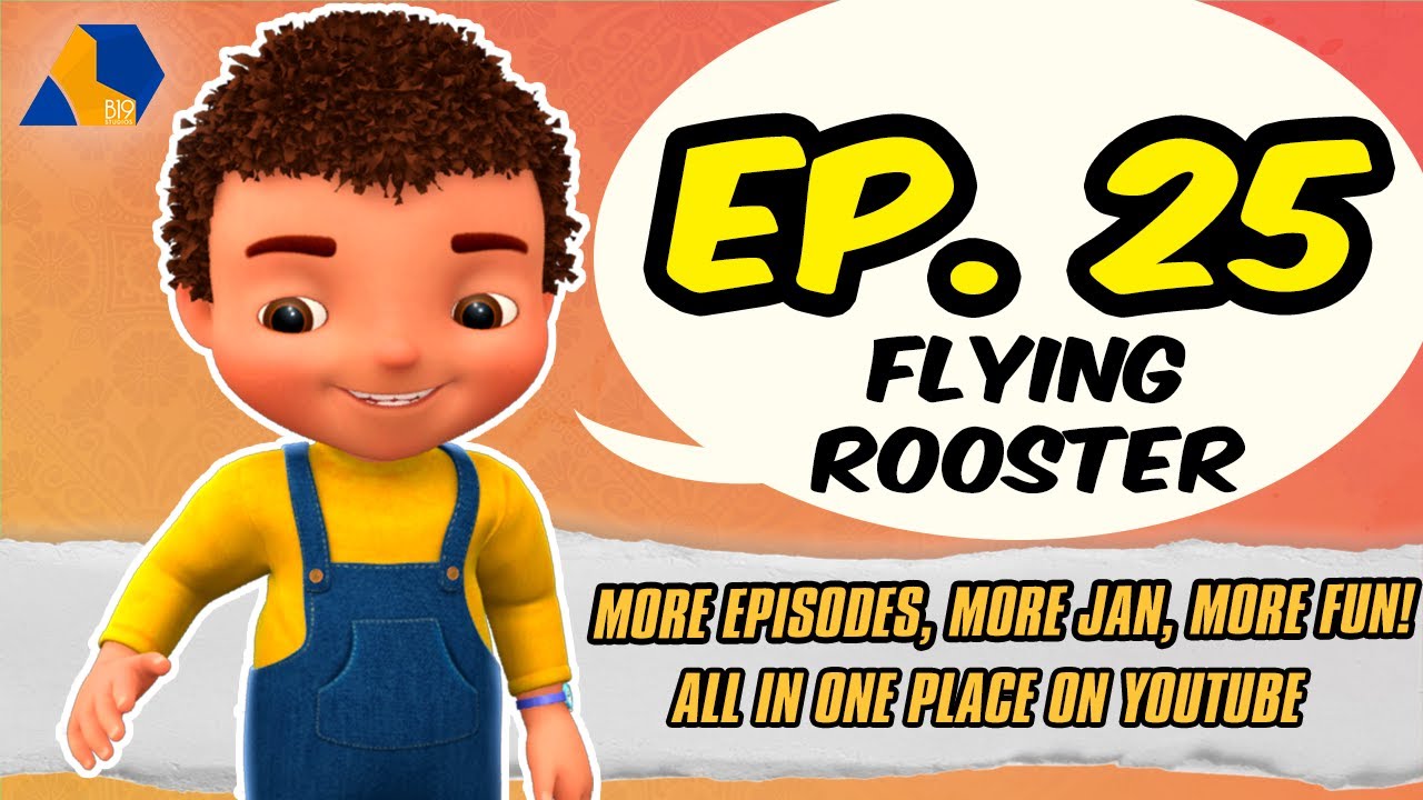 Jan Cartoon in Urdu: Flying Rooster S01 E25 🐓