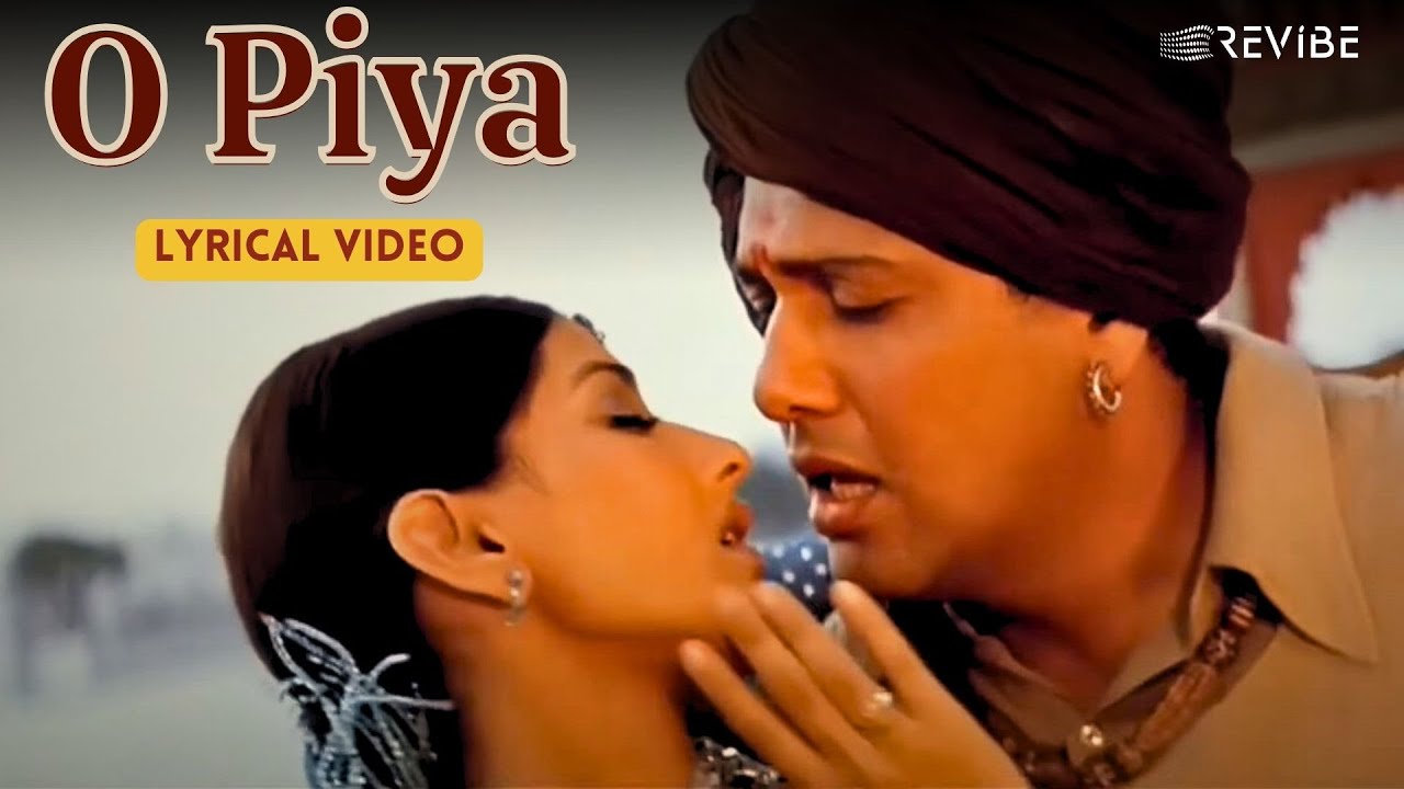 O Piya (Lyric Video) | Sukhwinder S. & Sadhana Sargam | Govinda, Sonali | Jis Desh Mein Ganga Rehta Hai