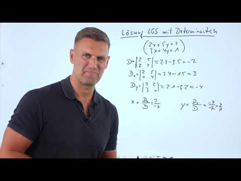 Lösung von LGS mit Determinanten | Mathe Tutorial