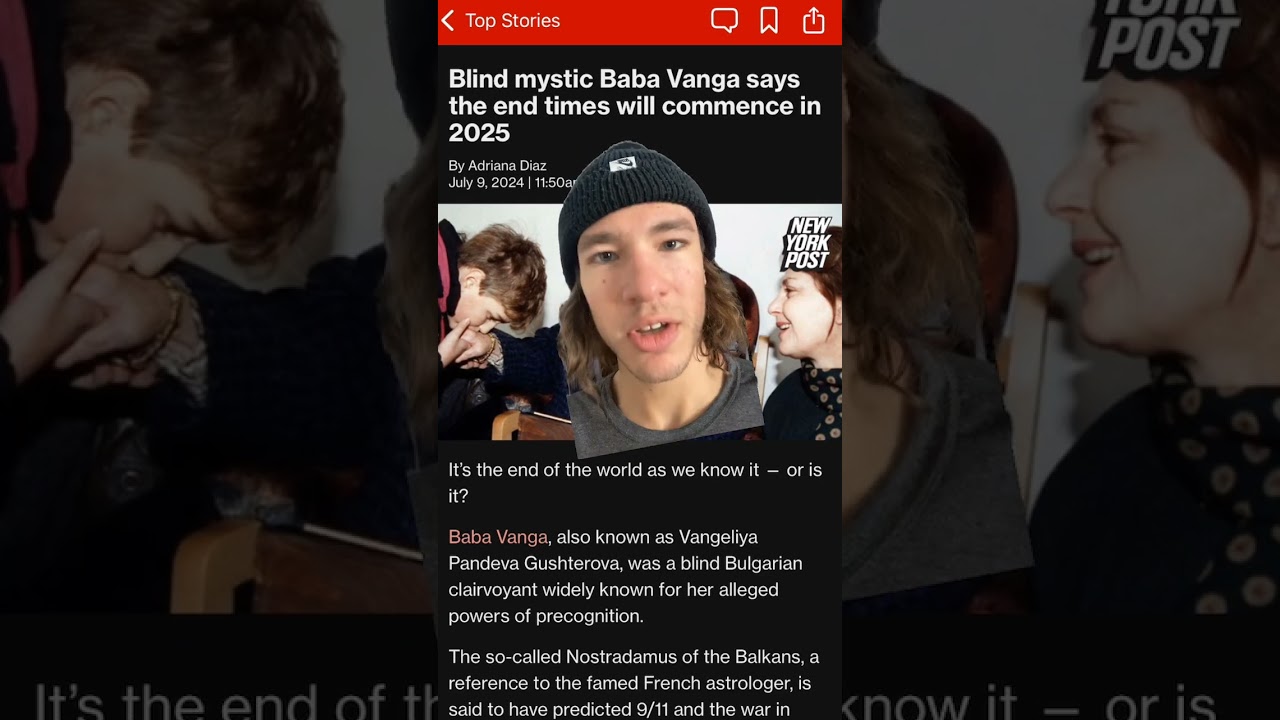 Baba Vanga's 2025 World End Prediction 🌍