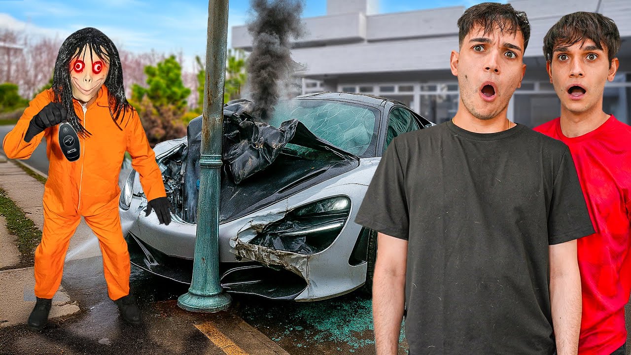 Shocking Crash: Creepy Man Collides with Our McLaren! 🚗