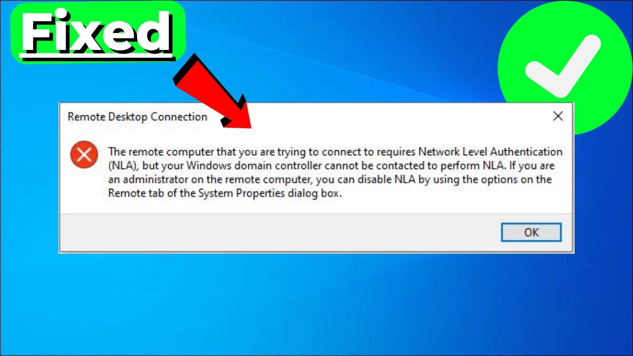Fix NLA Error: Remote Computer Requires Authentication 🔒