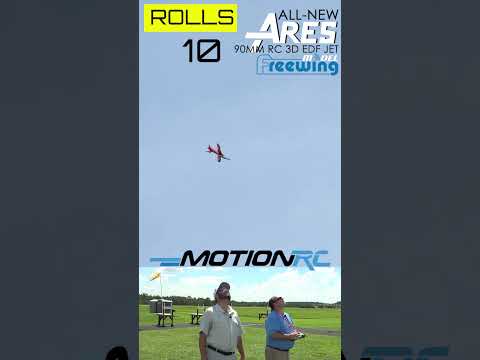 Keep rolling with the new Freewing Ares 90mm 3D EDF Jet! #rc #rcjet
